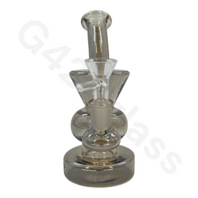 Load image into Gallery viewer, 6 Inch Electroplate Recycler Oil Rig Ice Bong | Water Pipe