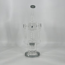 Load image into Gallery viewer, 18 Inch Lookah Glass Twisted Recycler with Multiple Chamber Pipe | Big Bong