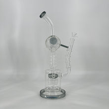 Load image into Gallery viewer, 18 Inch Lookah Glass Twisted Recycler with Multiple Chamber Pipe | Big Bong