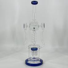 Load image into Gallery viewer, 18 Inch Lookah Glass Twisted Recycler with Multiple Chamber Pipe | Big Bong