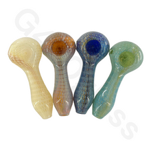 Load image into Gallery viewer, Gorgeous Smoked Gold/Silver Air Bubble Hand Pipes