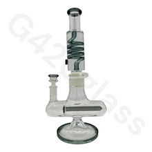 Load image into Gallery viewer, G420glass Freezable Coil Bong w/ Inline Perc 14 Inches | Beaker Bong