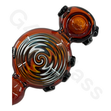 Load image into Gallery viewer, 5 Inch Snail Style Hand Pipe with Colorful Pattern | Built-in Honeycomb Screens