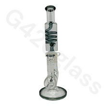 Load image into Gallery viewer, G420glass Freezable Coil Bong w/ Inline Perc 14 Inches | Beaker Bong
