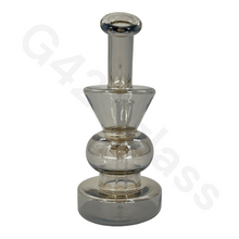 Load image into Gallery viewer, 6 Inch Electroplate Recycler Oil Rig Ice Bong | Water Pipe