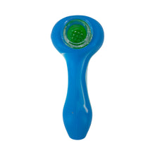 Load image into Gallery viewer, 4.5 Inch Gorgeous Silicone Spoon Pipe with Glass Bowl Collectable Variety Color