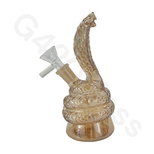 Load image into Gallery viewer, 6 Inch Electroplate Snake Style Water Pipe Mini Bubbler Bongs