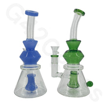 Load image into Gallery viewer, 9 Inch Water Pipe Glass Bongs Oil Rigs Multi Filter Bong Hookah Pipe