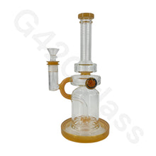 Load image into Gallery viewer, 10 Inch Simple Water Pipe Mini Bubbler Glass Bongs Oil Rigs