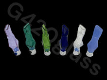 Load image into Gallery viewer, Flat Mouth Chillum Built-in Colorful Honeycomb Screen Glass Chillum Pipe One Hit Glass Rectangle shape