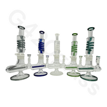 Load image into Gallery viewer, G420glass Freezable Coil Bong w/ Inline Perc 14 Inches | Beaker Bong