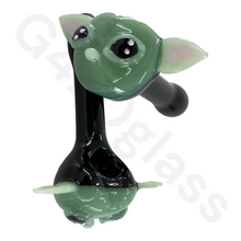 Load image into Gallery viewer, 5 Inch Heavy Duty Yoda Glass Hand Pipes | Spoon Pipe
