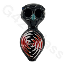 Load image into Gallery viewer, 4 Inch Unique Owl Style Head Hand Pipe | Double Air Hole Smoking Spoon Pipe