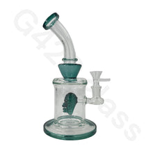 Load image into Gallery viewer, Teal Smoking Hookah Pipe Water Pipes glass bongs