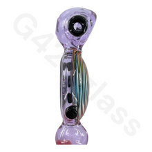 Load image into Gallery viewer, 5 Inch Snail Style Hand Pipe with Colorful Pattern | Built-in Honeycomb Screens