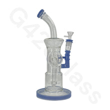 Load image into Gallery viewer, 12 Inch Complicated Water Pipe Recycler Hookah Glass Bongs Oil Rigs Multi Filter Bong