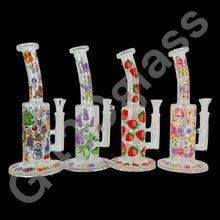 Load image into Gallery viewer, 10 Inch Plants Decals Glass Water Pipe Hookah Bong