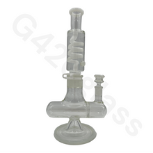 Load image into Gallery viewer, G420glass Freezable Coil Bong w/ Inline Perc 14 Inches | Beaker Bong