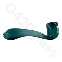 Load image into Gallery viewer, 6 Inch Sherlock Style Hand Pipe | G420glass Spoon Pipe