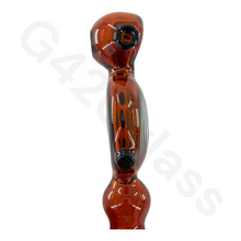 Load image into Gallery viewer, 5 Inch Snail Style Hand Pipe with Colorful Pattern | Built-in Honeycomb Screens