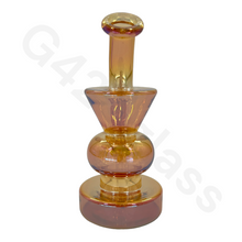 Load image into Gallery viewer, 6 Inch Electroplate Recycler Oil Rig Ice Bong | Water Pipe
