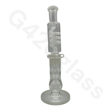 Load image into Gallery viewer, G420glass Freezable Coil Bong w/ Inline Perc 14 Inches | Beaker Bong