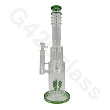 Load image into Gallery viewer, 18 Inch Lookah Glass Monster Triple Chamber Pipe | Big Bong