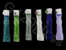 Load image into Gallery viewer, Multiple Color Chillum Glass Pipe