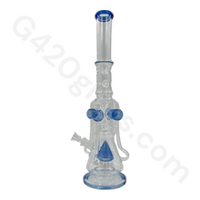 Load image into Gallery viewer, 21 Inch The LOOKAH Glass Monster Quad Pipe | Bongs