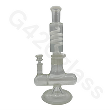 Load image into Gallery viewer, G420glass Freezable Coil Bong w/ Inline Perc 14 Inches | Beaker Bong