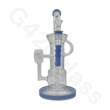 Load image into Gallery viewer, 12 Inch Complicated Water Pipe Recycler Hookah Glass Bongs Oil Rigs Multi Filter Bong
