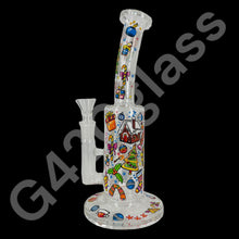 Load image into Gallery viewer, 10 Inch Plants Decals Glass Water Pipe Hookah Bong
