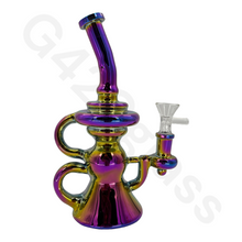 Load image into Gallery viewer, Rainbow Color Smoking Glass Oil Rigs