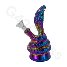 Load image into Gallery viewer, 6 Inch Electroplate Snake Style Water Pipe Mini Bubbler Bongs