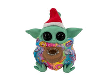 Load image into Gallery viewer, 1set Baby Yoda Silicone Pipe Glass Bowl Star Wars Collectable Colorful Pattern with Lid