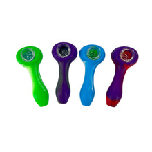 Load image into Gallery viewer, 4.5 inch glass silicone pipe