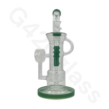 Load image into Gallery viewer, 12 Inch Complicated Water Pipe Recycler Hookah Glass Bongs Oil Rigs Multi Filter Bong