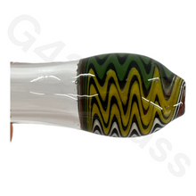 Load image into Gallery viewer, 4 Inch Colorful Swirl Style Heady Spoon Hand Pipes | Matchable Head & Mouth Pattern