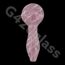 Load image into Gallery viewer, 4 Inch Single Line Swirl Glass Spoon Pipe | Variety Color