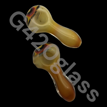 Load image into Gallery viewer, 1 Piece 4 1/4 Inch Mustache Pipes | Glass Smoking Hand Pipes