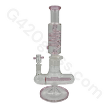 Load image into Gallery viewer, G420glass Freezable Coil Bong w/ Inline Perc 14 Inches | Beaker Bong