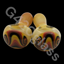 Load image into Gallery viewer, 1 Piece 4 1/4 Inch Mustache Pipes | Glass Smoking Hand Pipes