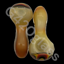Load image into Gallery viewer, 1 Piece 4 1/4 Inch Mustache Pipes | Glass Smoking Hand Pipes