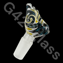 Load image into Gallery viewer, 1 Piece Colorful Pattern Glass Bowl | 14mm Male Bowl