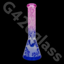 Load image into Gallery viewer, Heavy Duty Beaker Bong Sandblast | 14 Inch