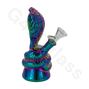 6 Inch Electroplate Snake Style Water Pipe Mini Bubbler Bongs