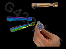 Load image into Gallery viewer, electroplate glass creen pipe chilllum glass
