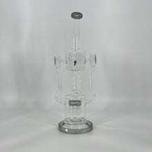 Load image into Gallery viewer, 18 Inch Lookah Glass Twisted Recycler with Multiple Chamber Pipe |  Big Bong
