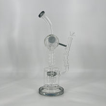 Load image into Gallery viewer, 18 Inch Lookah Glass Twisted Recycler with Multiple Chamber Pipe |  Big Bong
