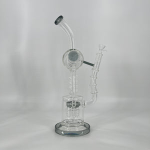 18 Inch Lookah Glass Twisted Recycler with Multiple Chamber Pipe |  Big Bong